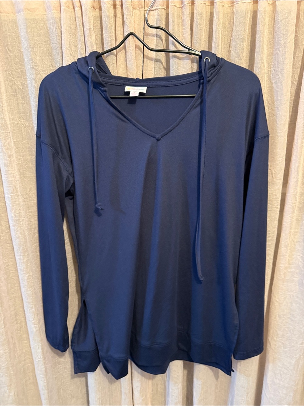 LuLaRoe Navy Blue Lightweight Hoodie Sweatshirt